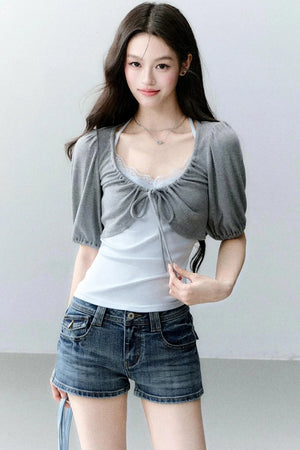 Mist Flower Color-Block Top Set-Up