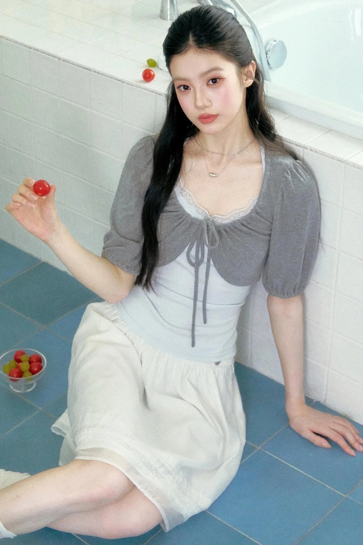 Mist Flower Color-Block Top Set-Up