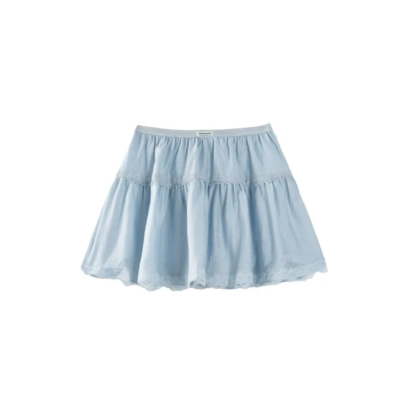 Misty Blue Hoodie Skirt Set-Up