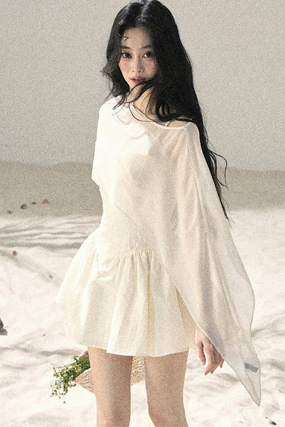 Misty French Puffy Dress Set