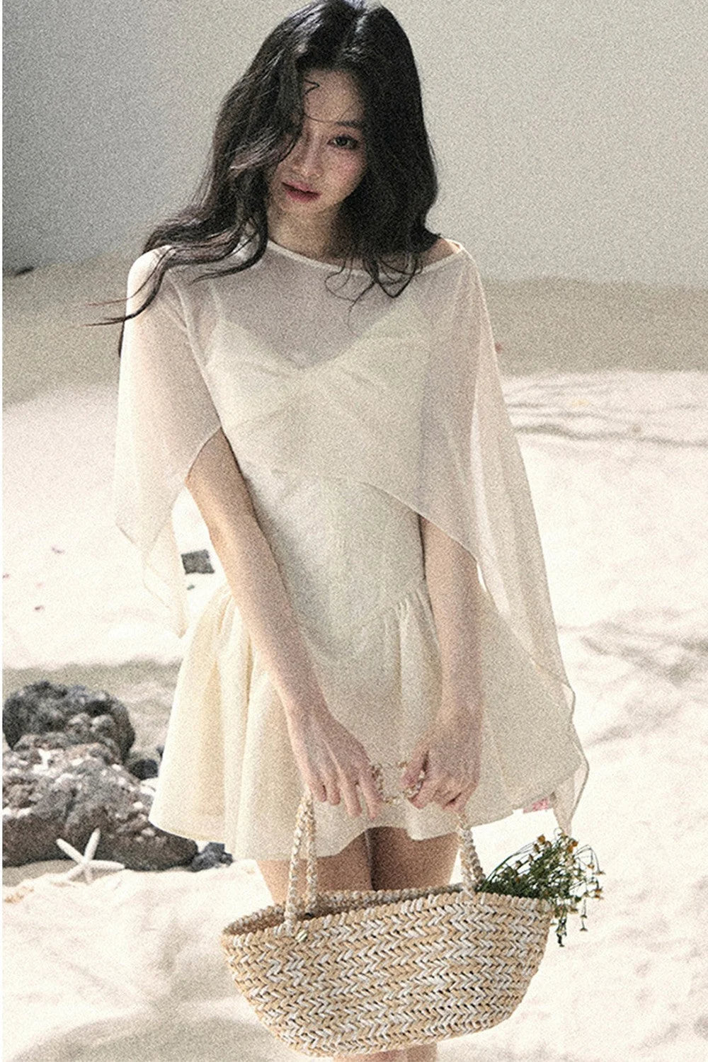 Misty French Puffy Dress Set