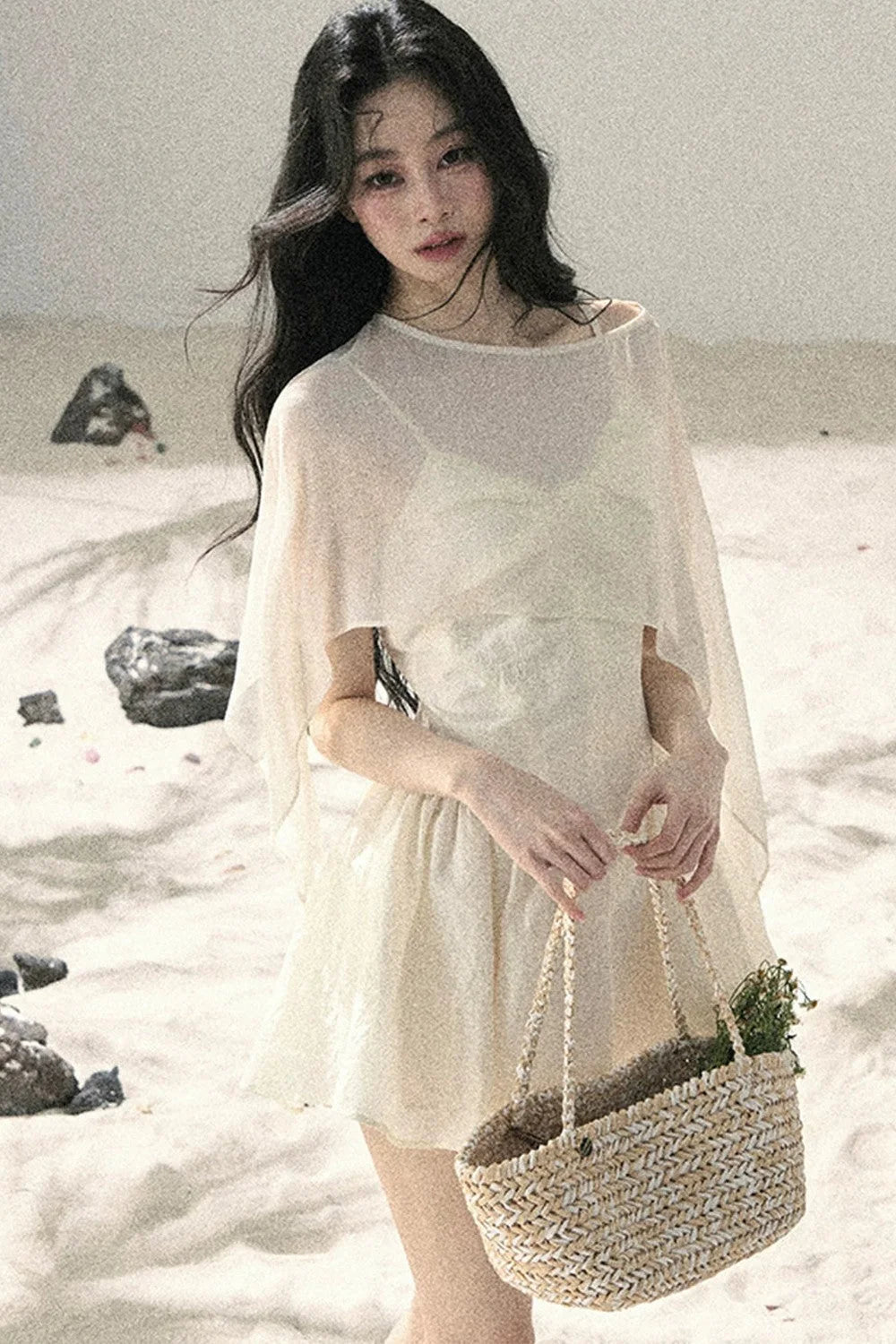 Misty French Puffy Dress Set
