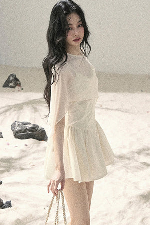 Misty French Puffy Dress Set