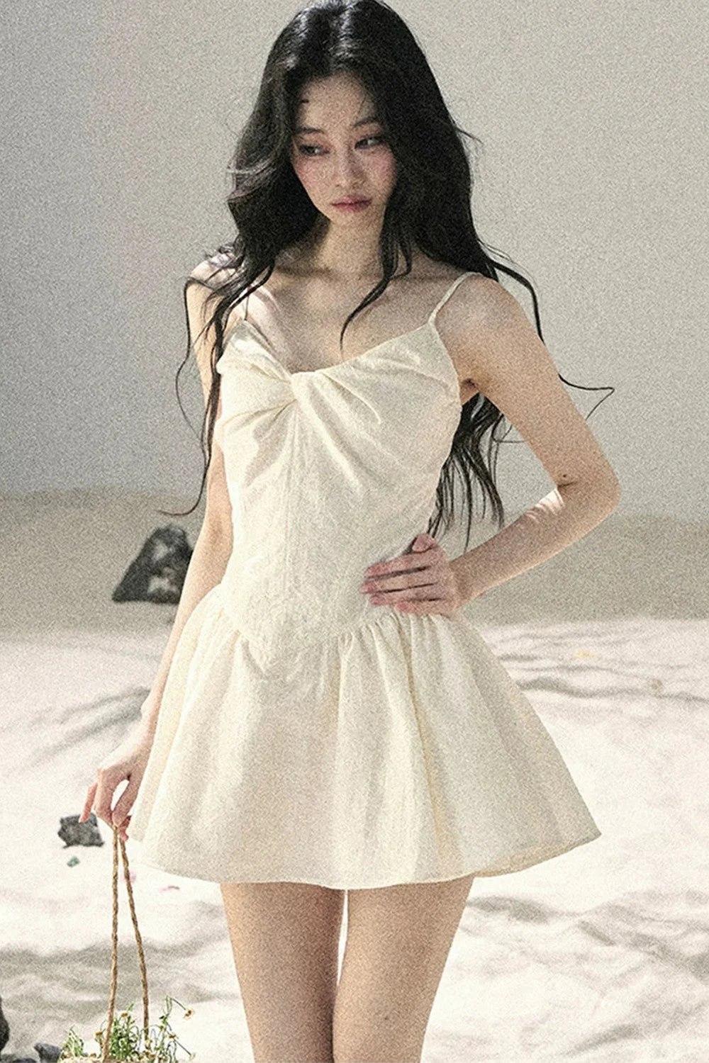 Misty French Puffy Dress Set