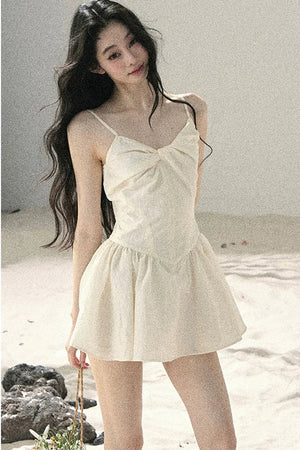 Misty French Puffy Dress Set