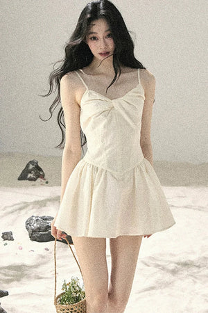 Misty French Puffy Dress Set