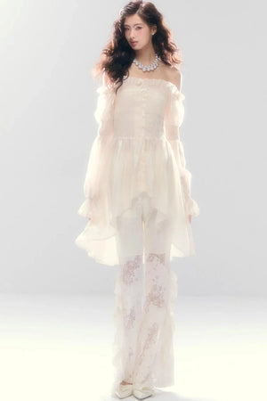 Misty French Ruched Dress