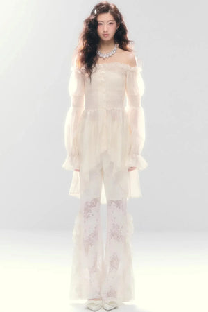 Misty French Ruched Dress
