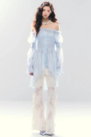 Misty French Ruched Dress
