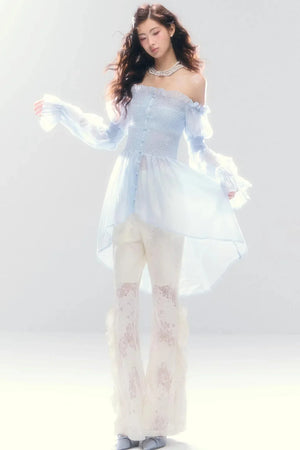 Misty French Ruched Dress