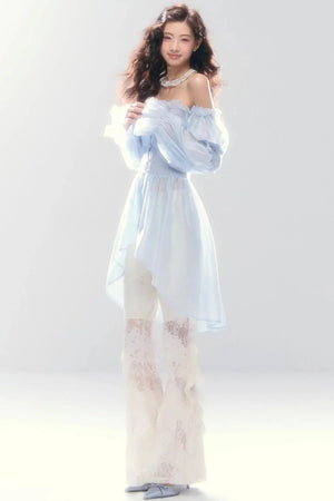 Misty French Ruched Dress