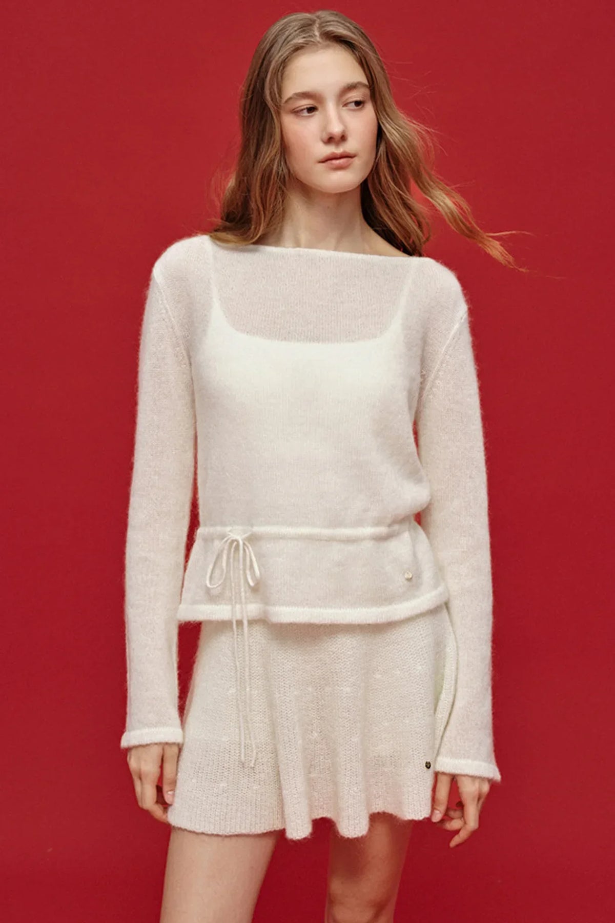 Misty Knit Skirt Top Set-Up