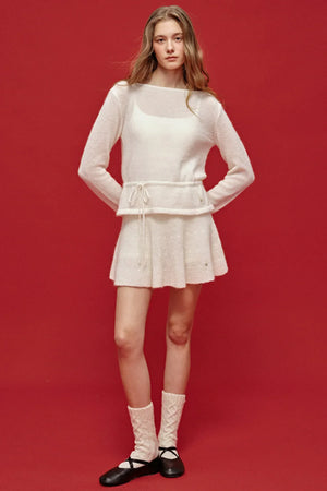 Misty Knit Skirt Top Set-Up