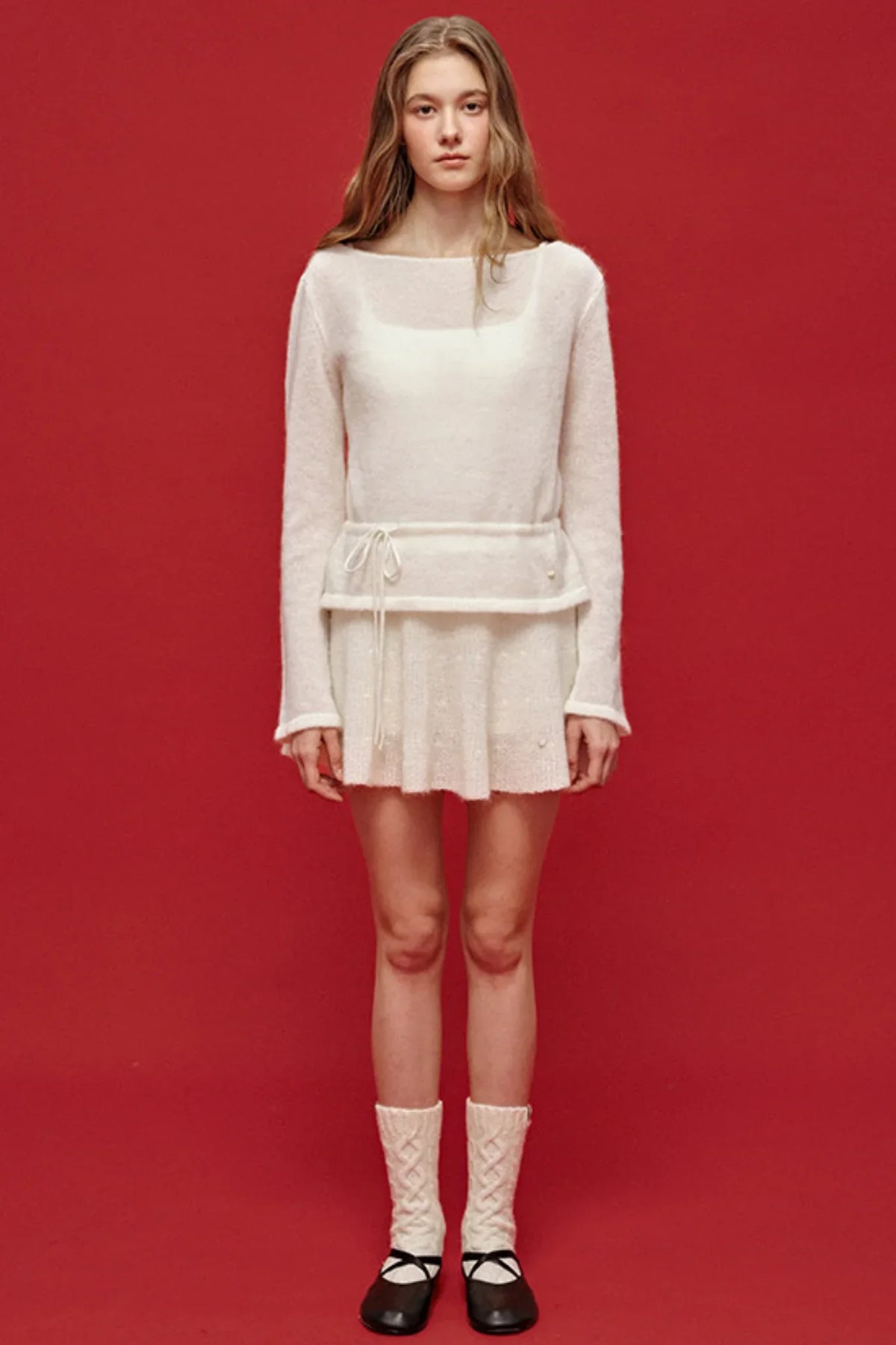 Misty Knit Skirt Top Set-Up