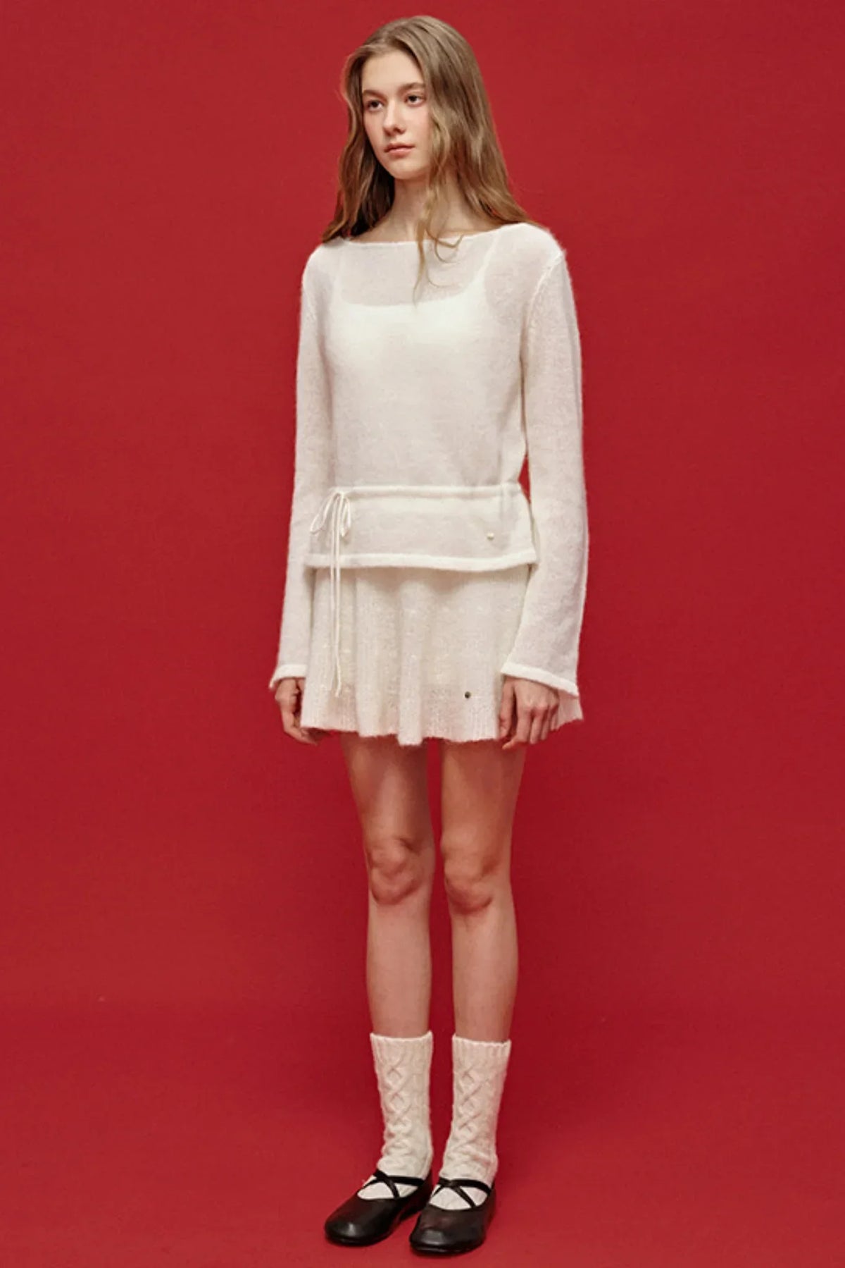 Misty Knit Skirt Top Set-Up