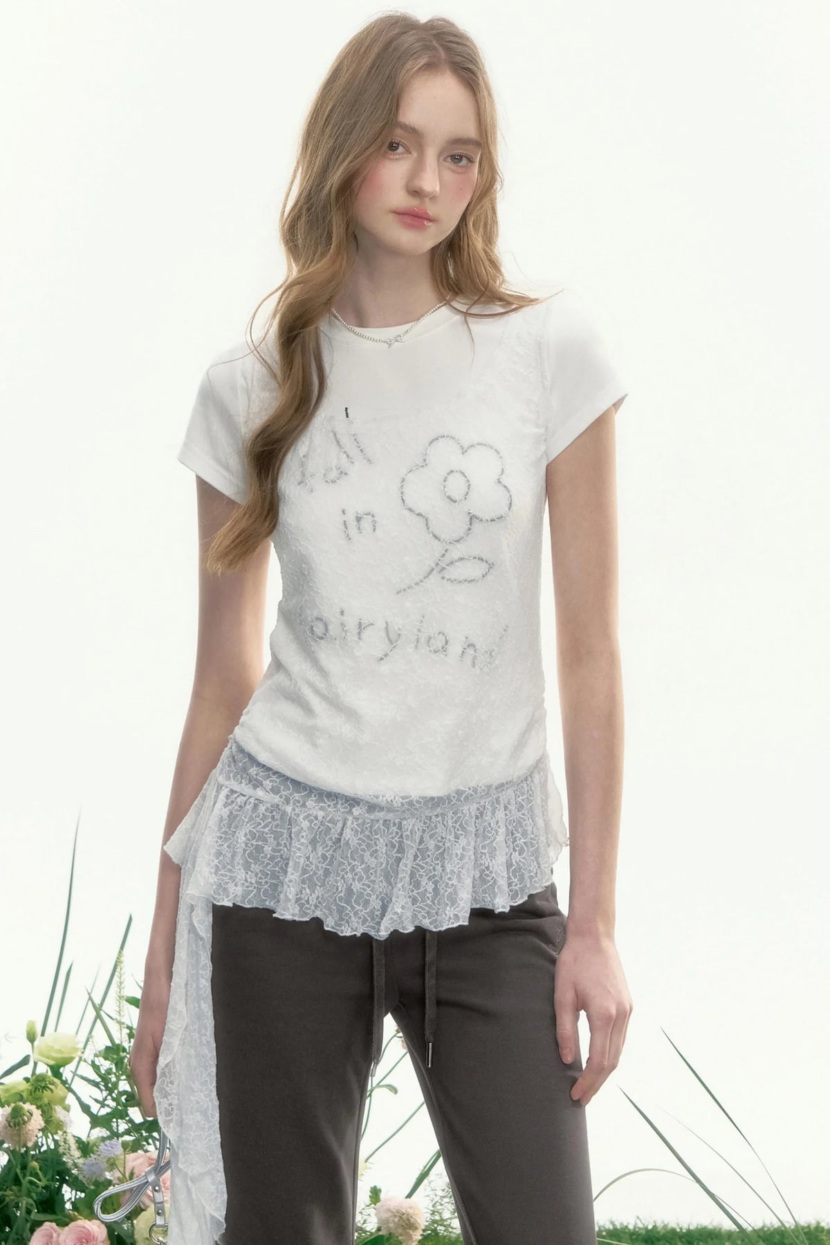 Misty Morning Lace Top Set-Up