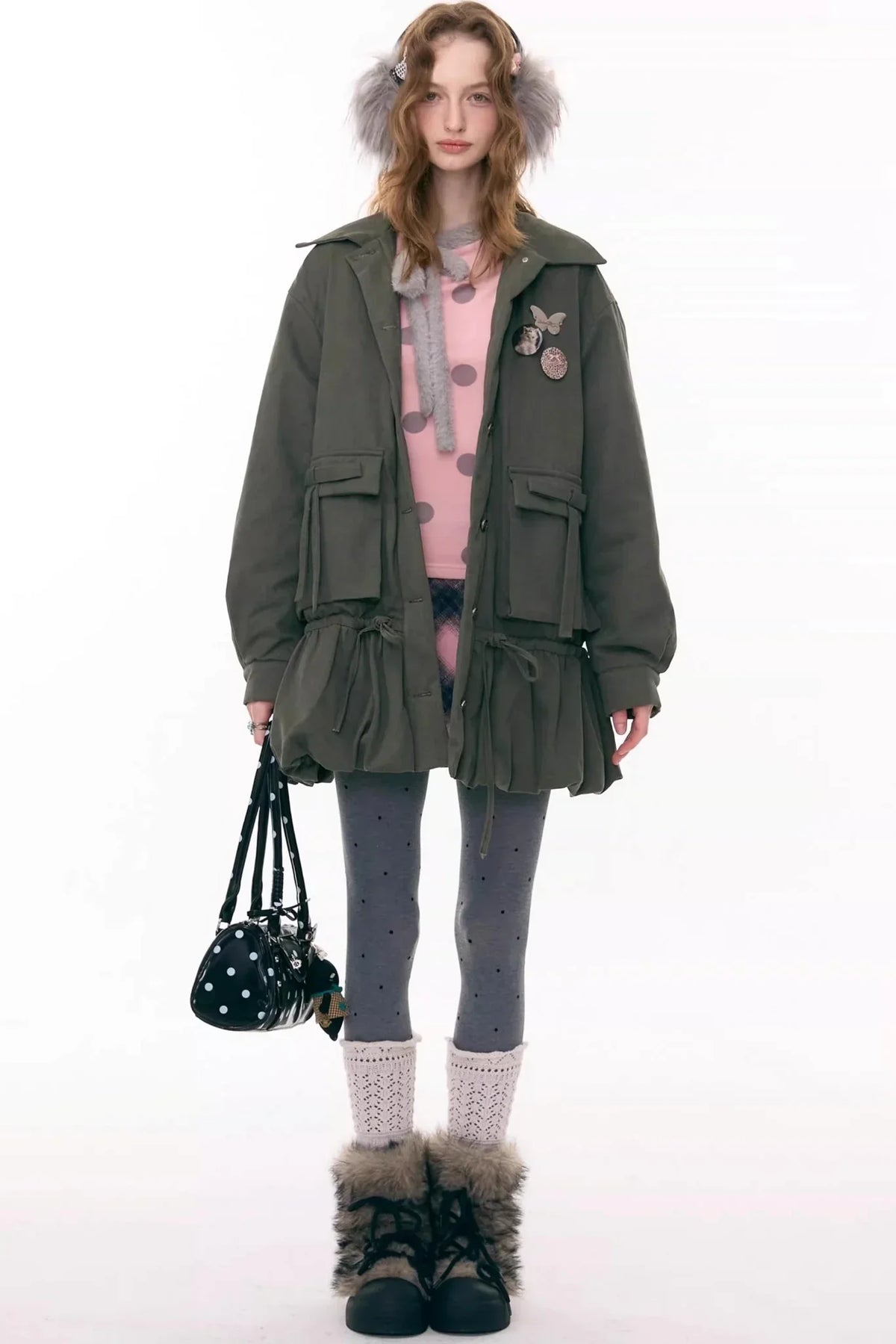 Misty Rain Plaid Skirt