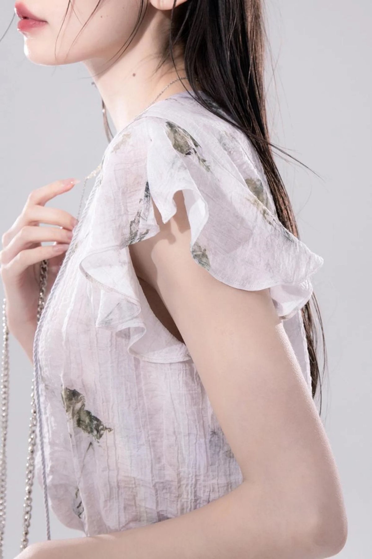 Misty V-Neck Tie-Dye Dress