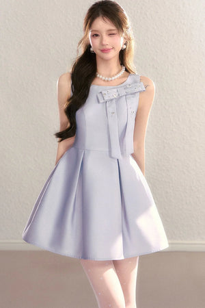 Miu-Style Sleeveless A-Line Dress