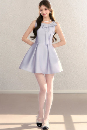 Miu-Style Sleeveless A-Line Dress