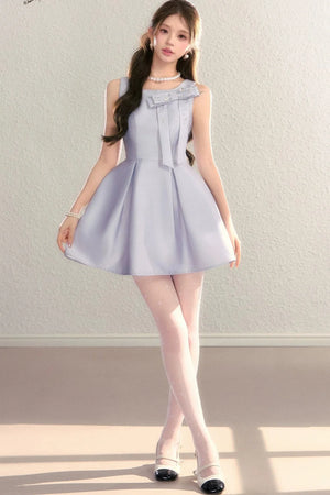 Miu-Style Sleeveless A-Line Dress