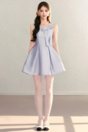 Miu-Style Sleeveless A-Line Dress