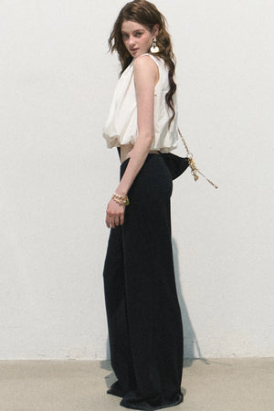 Modal Knit Wide-Leg Pants