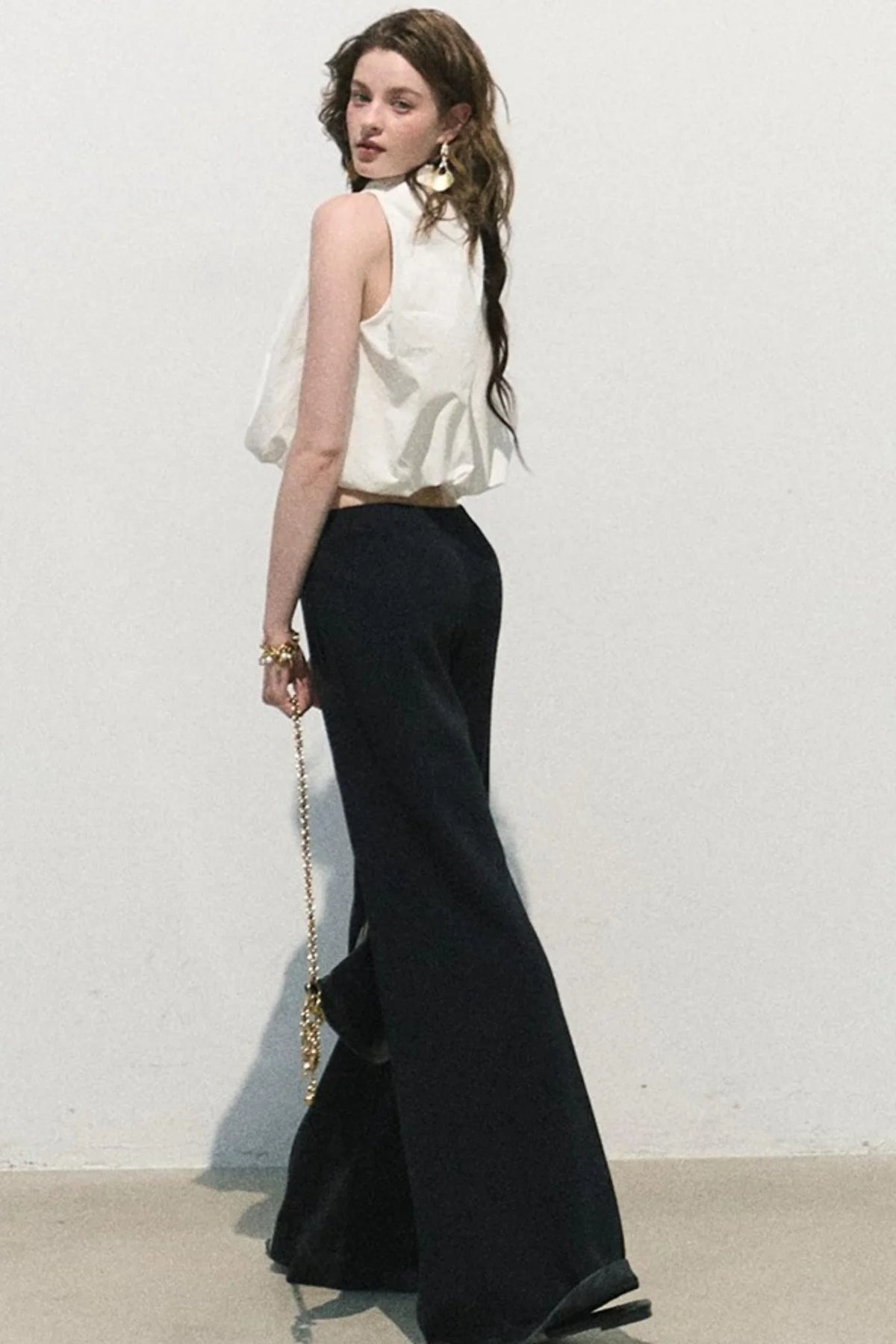 Modal Knit Wide-Leg Pants