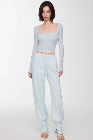 Modal Lace Slim Fit Top
