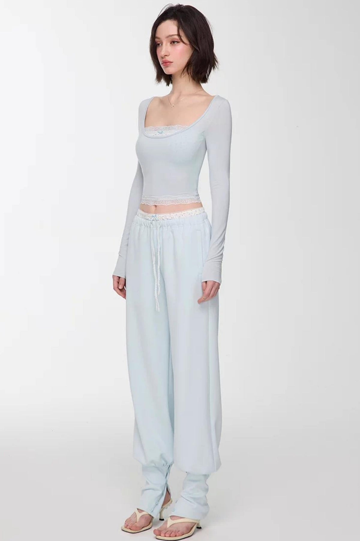 Modal Lace Slim Fit Top