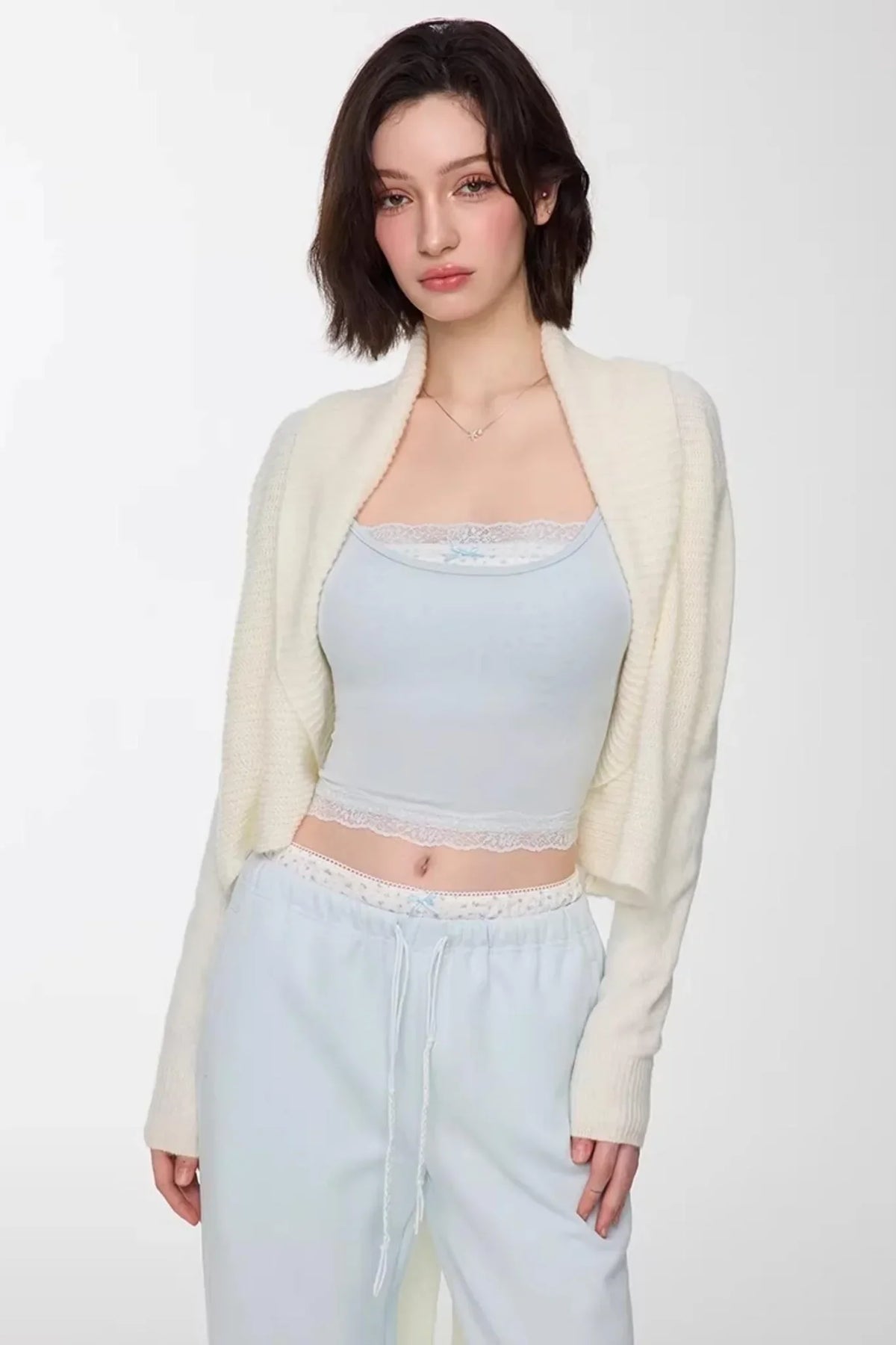 Modal Lace Slim Fit Top