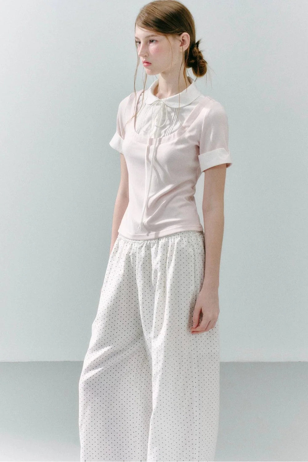 Modal Patchwork Preppy Top