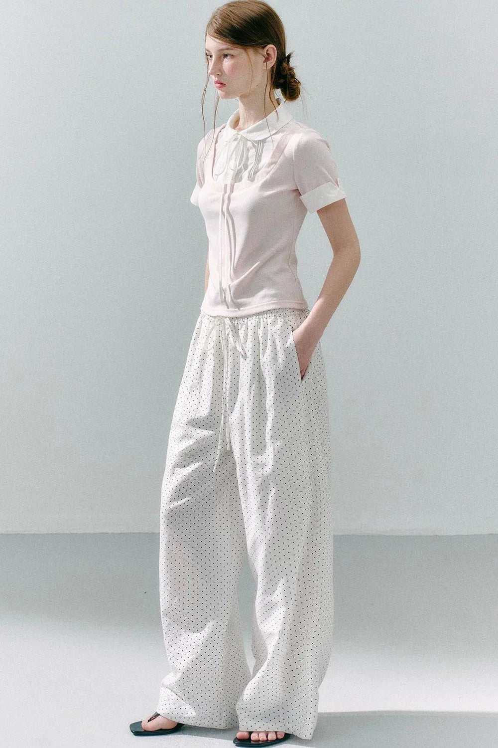 Modal Patchwork Preppy Top