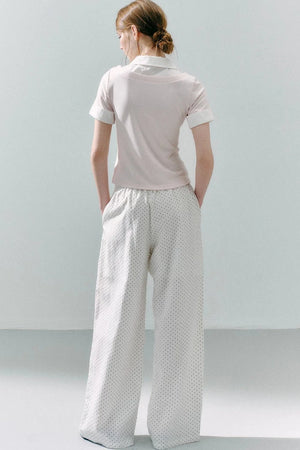 Modal Patchwork Preppy Top