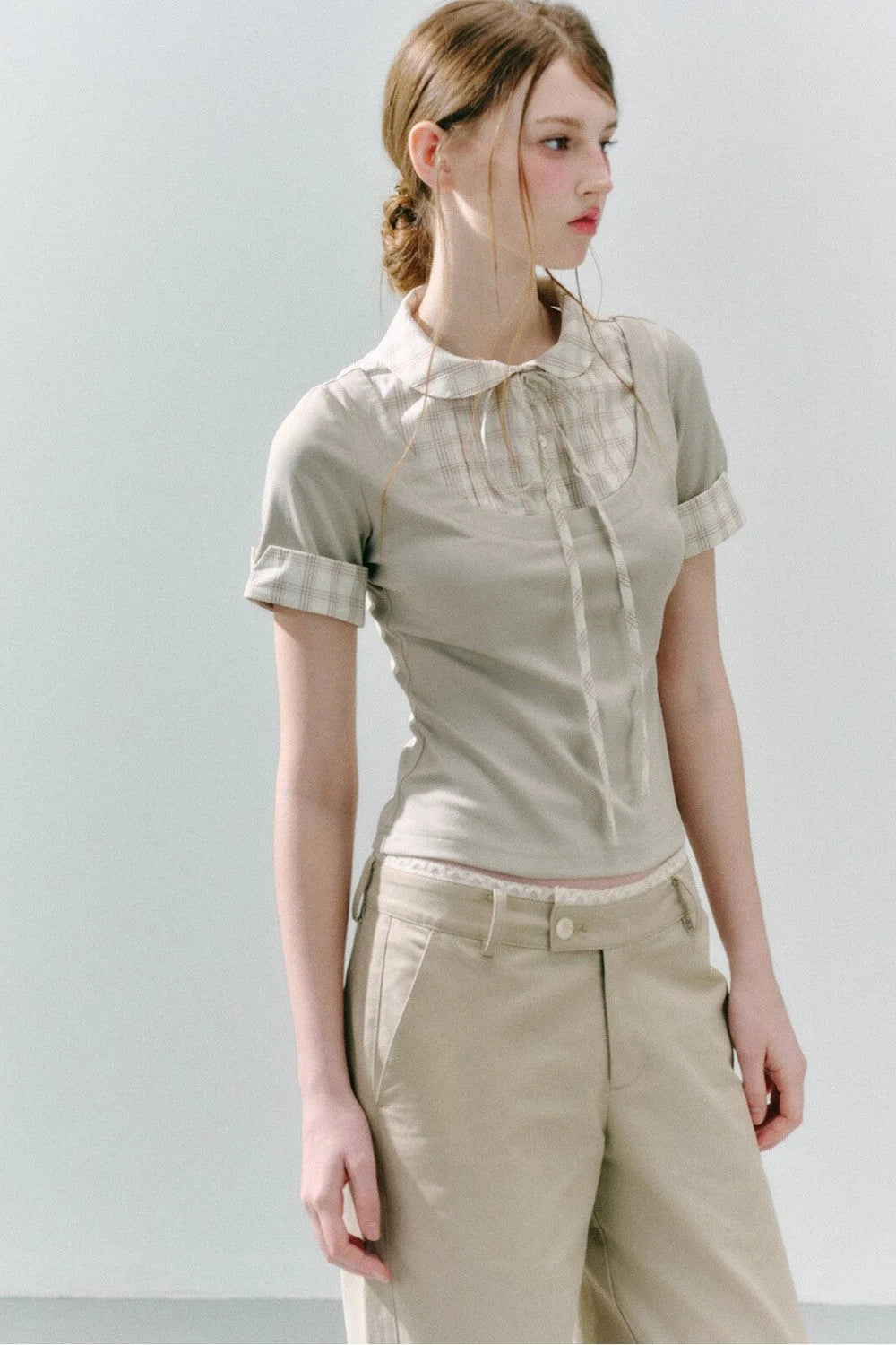 Modal Patchwork Preppy Top