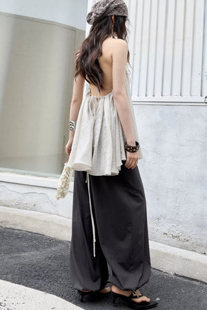Modern Retro Striped Balloon Pants