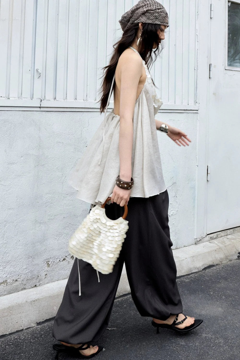 Modern Retro Striped Balloon Pants