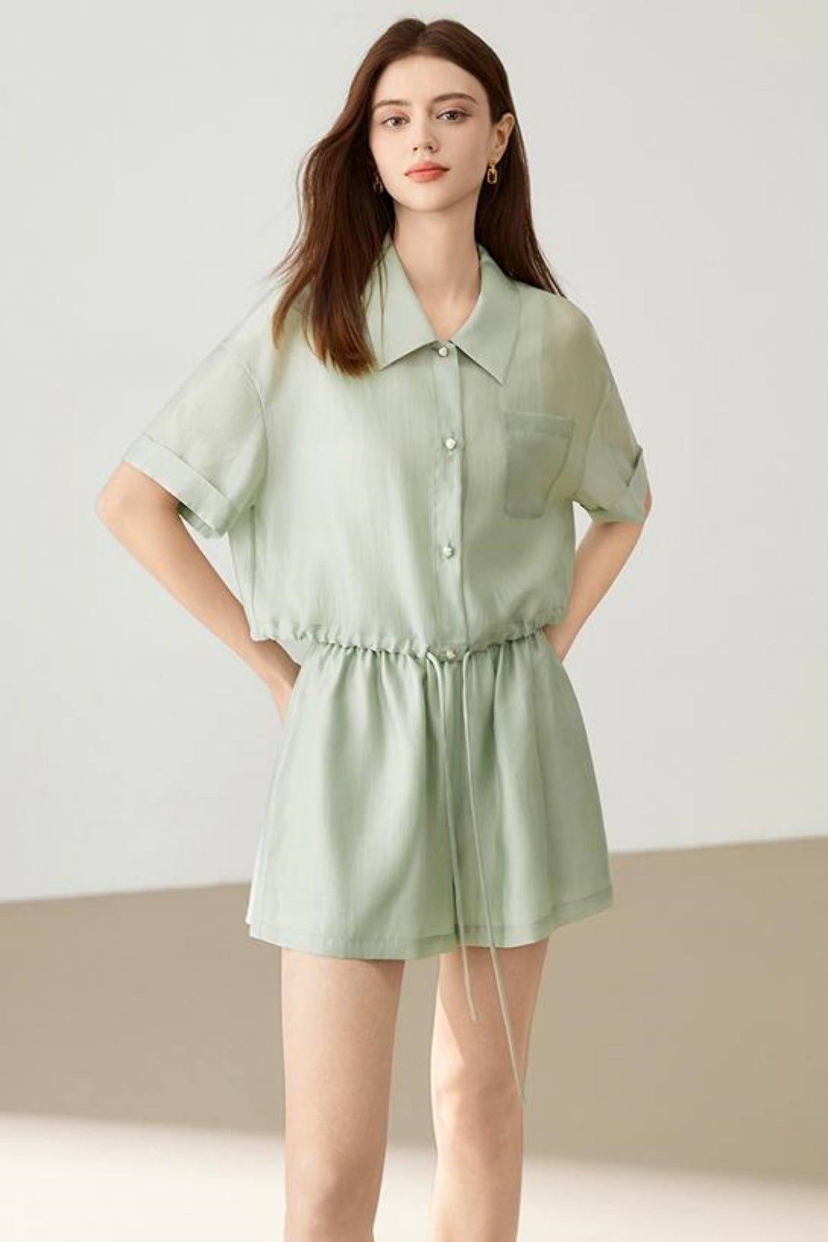 Modern Short Sleeve Shirt & Pants Set