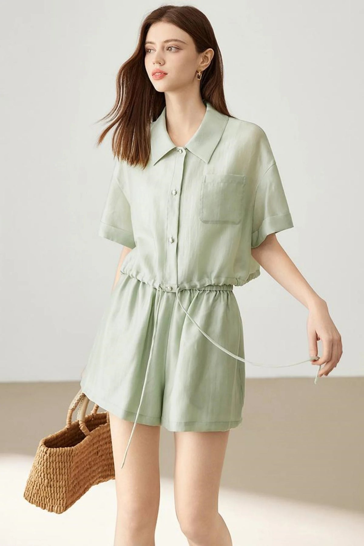 Modern Short Sleeve Shirt & Pants Set