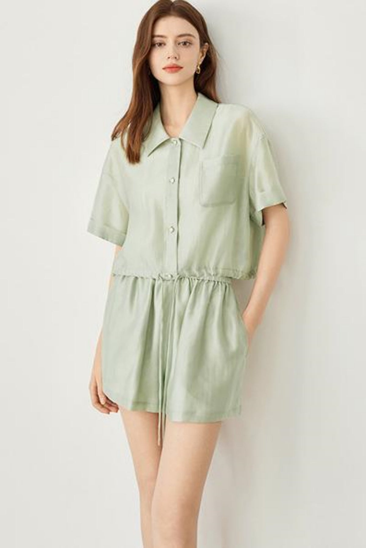 Modern Short Sleeve Shirt & Pants Set