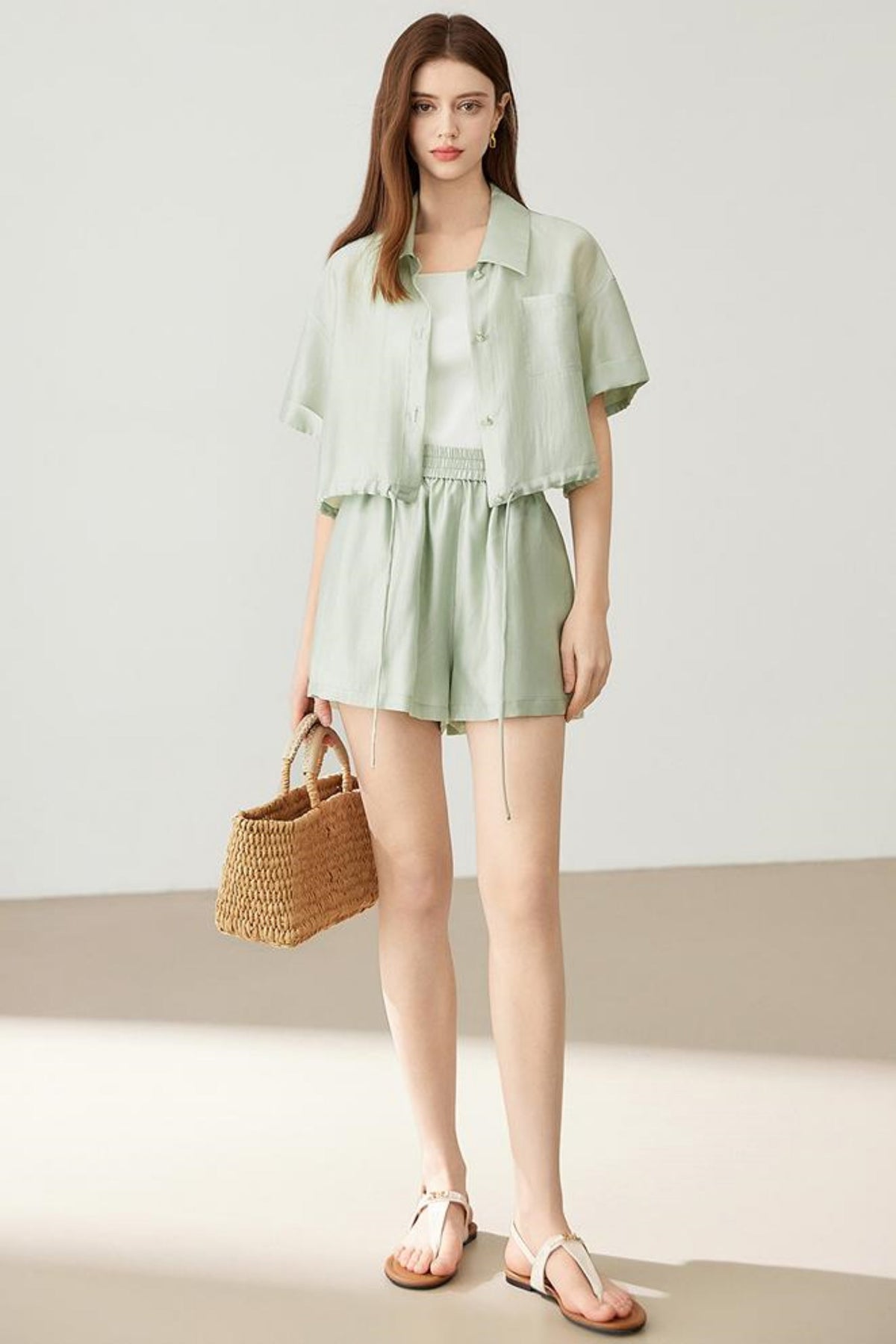 Modern Short Sleeve Shirt & Pants Set