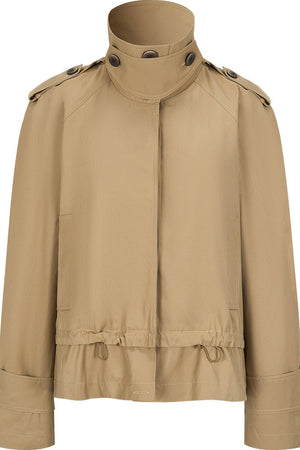 Modern Stand Collar Windbreaker Jacket