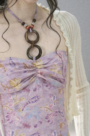 Monet's Water Lilies Embroidered Top