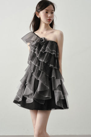 Moonlight Gray Mesh Dress