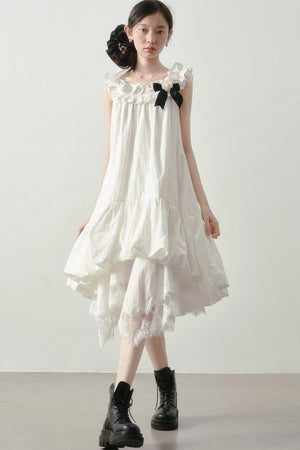 Moonlight Lace Asymmetrical Skirt
