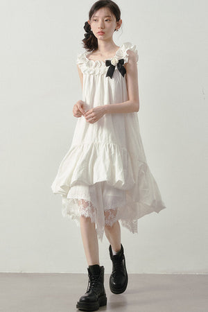 Moonlight Lace Asymmetrical Skirt