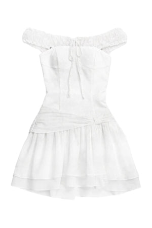 Moonlight Lace One-Shoulder Dress