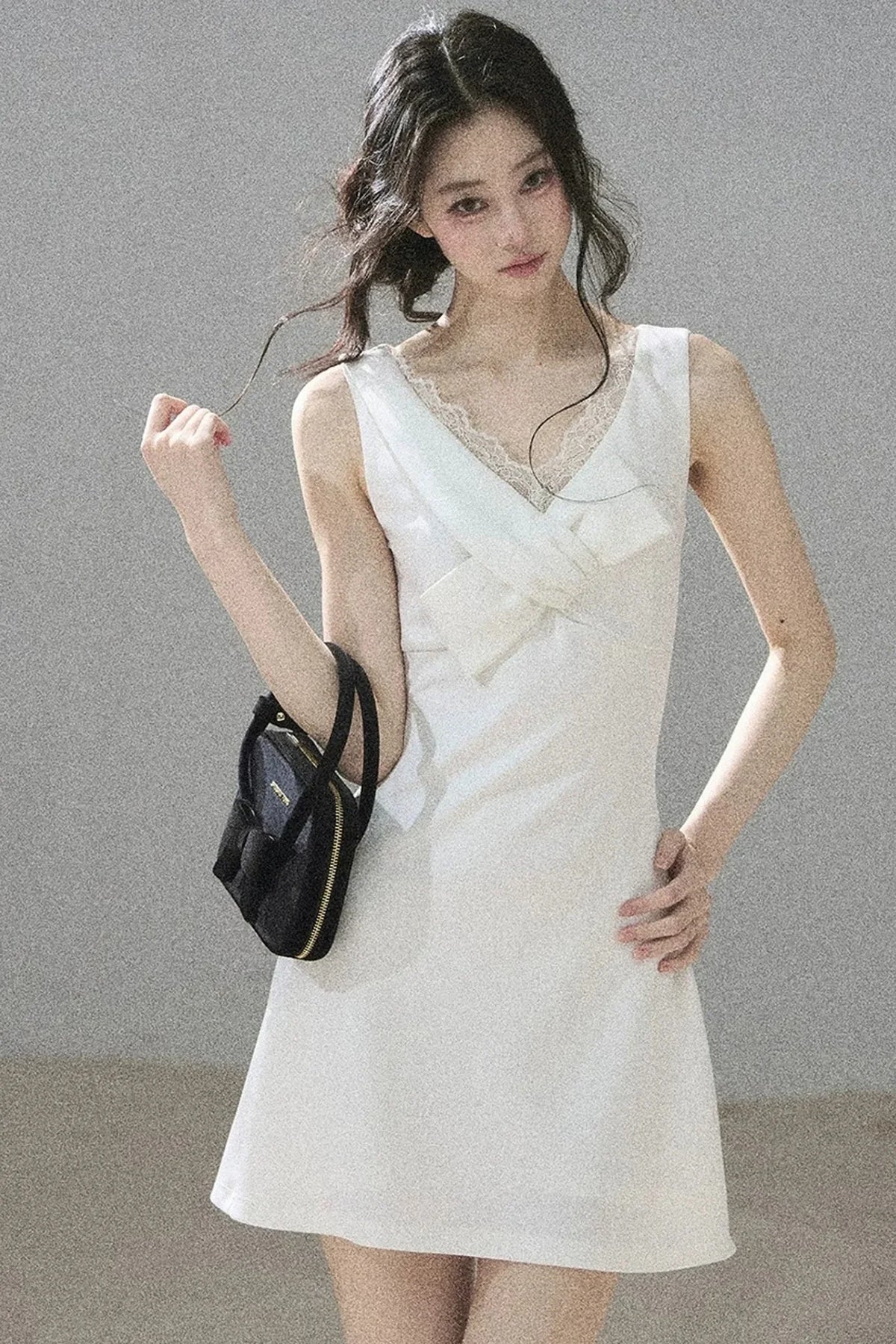 Moonlight Lace V-Neck Dress Set-Up