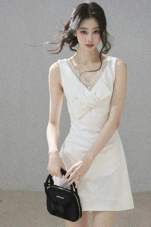 Moonlight Lace V-Neck Dress Set-Up