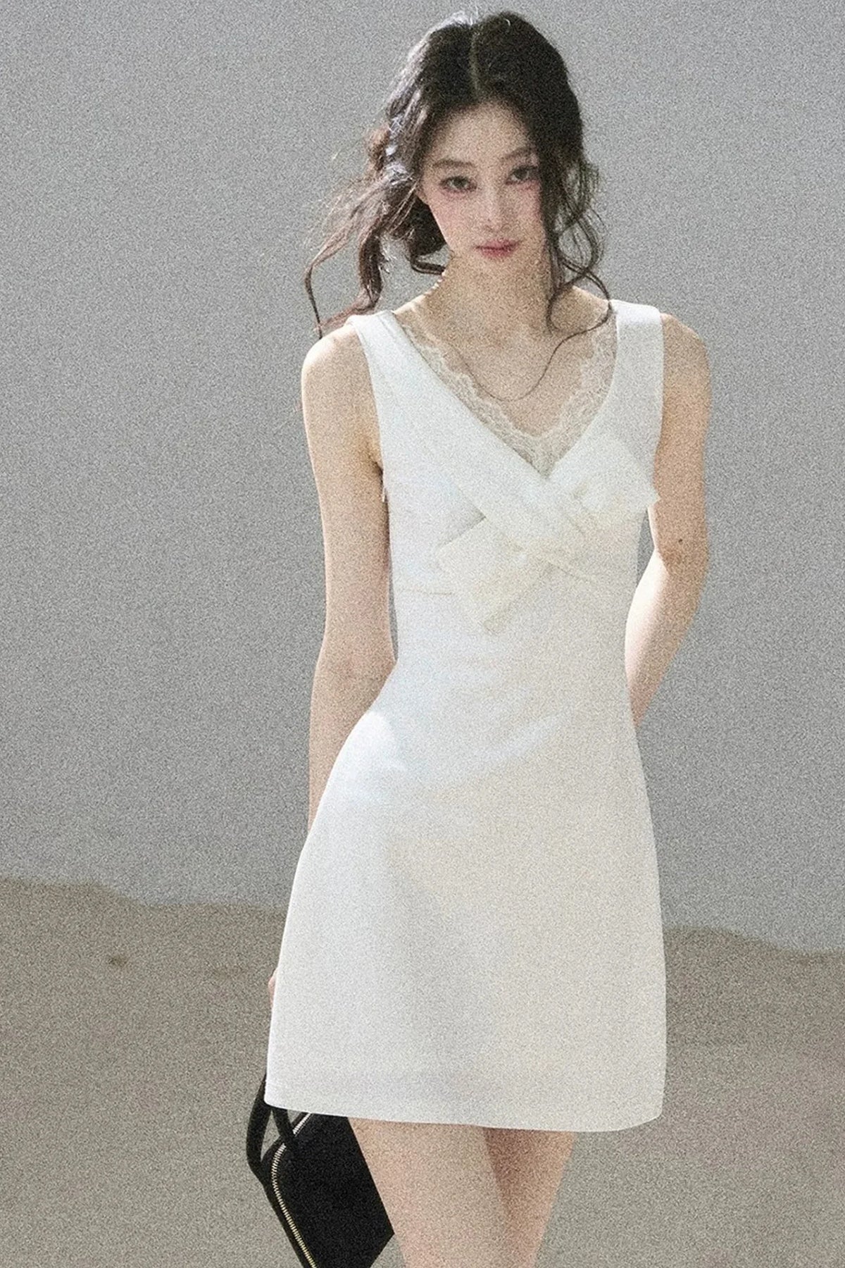 Moonlight Lace V-Neck Dress Set-Up